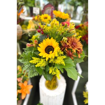 DiBella Flowers & Gifts Las Vegas - Golden Hour Arrangement In the Cooler