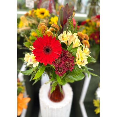 DiBella Flowers & Gifts Las Vegas - Crimson Tide Arrangement In the Cooler