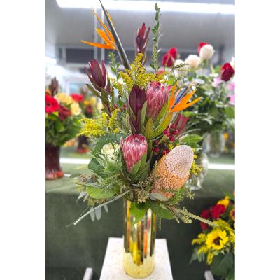 DiBella Flowers & Gifts Las Vegas - Golden Safari Arrangement In the Cooler