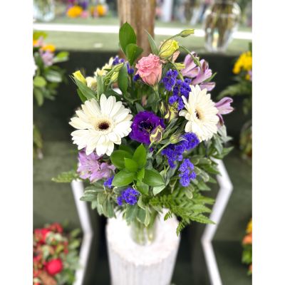 DiBella Flowers & Gifts Las Vegas - Gentle Glow Arrangement In the Cooler