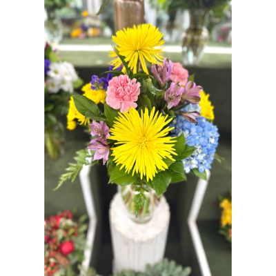 DiBella Flowers & Gifts Las Vegas - Colorburst Blooms Arrangement In the Cooler