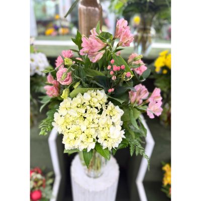 DiBella Flowers & Gifts Las Vegas - Pink Petals Arrangement In the Cooler