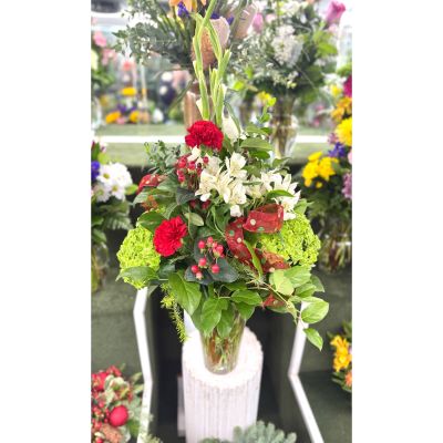 DiBella Flowers & Gifts Las Vegas - Christmas Morning Arrangement In the Cooler