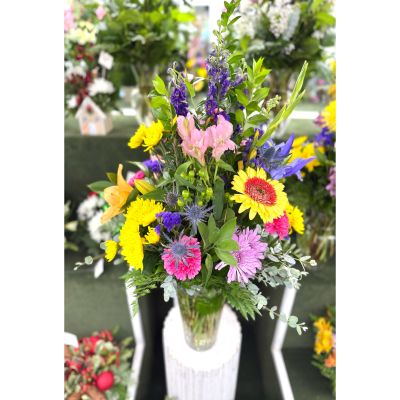 DiBella Flowers & Gifts Las Vegas - Bright & Bold Arrangement In the Cooler