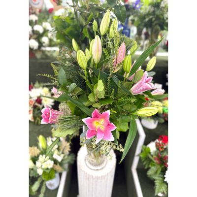 DiBella Flowers & Gifts Las Vegas - Pink Lily Arrangement In the Cooler