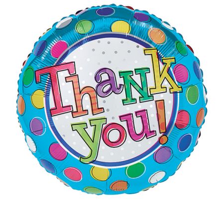 DiBella Flowers & Gifts Las Vegas - 17'' Package Thank You Dots Balloon

