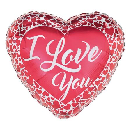 DiBella Flowers & Gifts Las Vegas - I LOVE YOU HEART BACKGROUND MYLAR