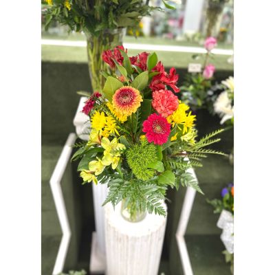 DiBella Flowers & Gifts Las Vegas - Enchanted Sunset Arrangement In the Cooler