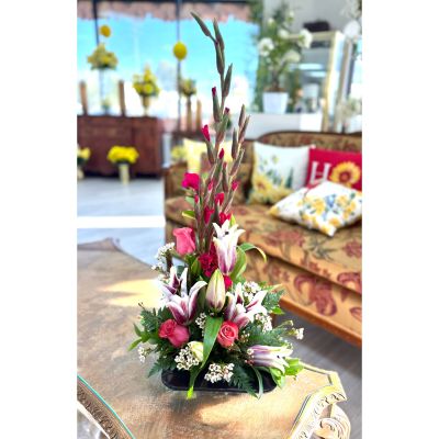 DiBella Flowers & Gifts Las Vegas - Endlessly Yours is a striking Valentine’s arrangement that speaks the language of lasting love. Graceful blooms rise upward in rich shades of pink, crimson, and soft ivory, symbolizing devotion that grows deeper with time. Romantic roses and elegant lilies are designed together with delicate accents, creating a design that feels both passionate and refined. Bold yet tender, this arrangement is a beautiful reminder that true love is not fleeting—it’s forever.