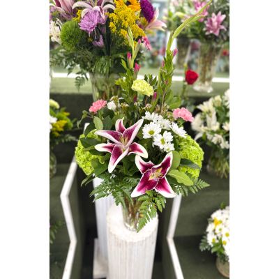 DiBella Flowers & Gifts Las Vegas - A Touch of Lily Arrangement In the Cooler