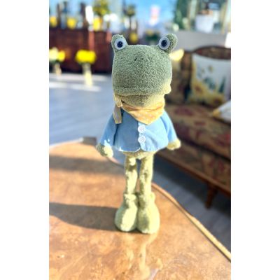 DiBella Flowers & Gifts Las Vegas - Fernie the Frog Decoration is a charming, playful accent that brings life and personality to any space. With a cheerful stance and endearing expression, Fernie is perfect for adding a whimsical touch to shelves, desks, or garden-inspired décor. Lightweight yet durable, this lovable frog decoration is an ideal gift for frog enthusiasts, collectors, or anyone who enjoys a fun, nature-inspired accent in their home.