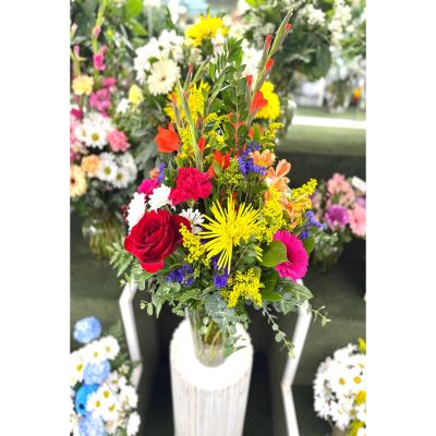 DiBella Flowers & Gifts Las Vegas - Color Me Happy Arrangement In the Cooler
