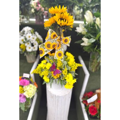 DiBella Flowers & Gifts Las Vegas - Sunflower Topiary Arrangement In the Cooler