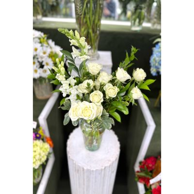 DiBella Flowers & Gifts Las Vegas - White Wonders Arrangement In the Cooler