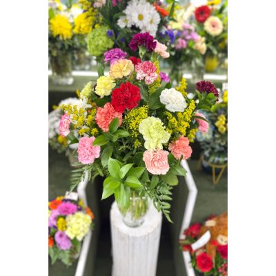 DiBella Flowers & Gifts Las Vegas - All Carnation Arrangement In the Cooler