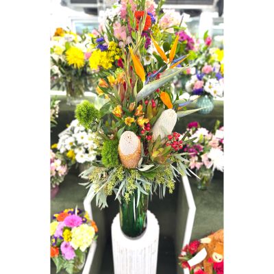 DiBella Flowers & Gifts Las Vegas - Tropical Paradise Arrangement In the Cooler