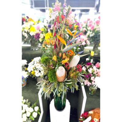 DiBella Flowers & Gifts Las Vegas - Tropical Paradise Arrangement In the Cooler