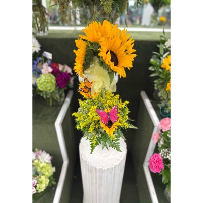 DiBella Flowers & Gifts Las Vegas - Sunflower Topiary Arrangement In the Cooler