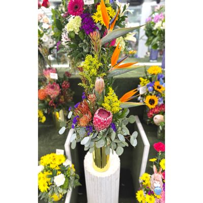 DiBella Flowers & Gifts Las Vegas - Tropical Paradise Arrangement In the Cooler