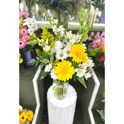 DiBella Flowers & Gifts Las Vegas - Sunburst Party Arrangement In the Cooler
