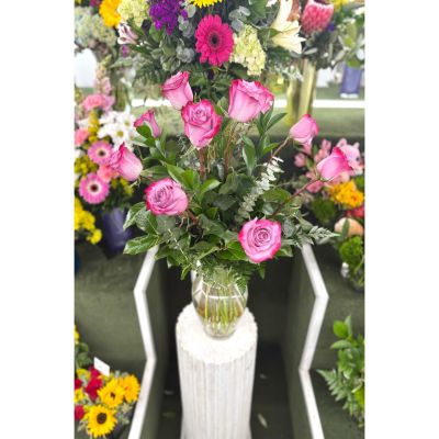 DiBella Flowers & Gifts Las Vegas - Dozen Lavender Roses Arrangement In the Cooler