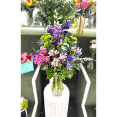 DiBella Flowers & Gifts Las Vegas - Positively Purple Arrangement In the Cooler