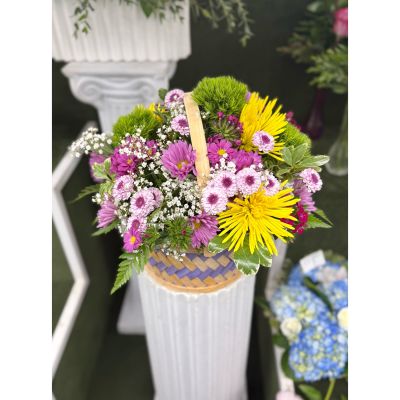 DiBella Flowers & Gifts Las Vegas - Basket Bliss Arrangement In the Cooler