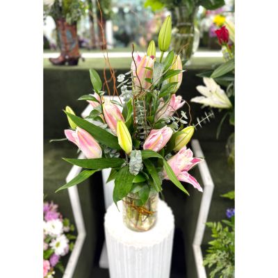 DiBella Flowers & Gifts Las Vegas - Petal Mischief Arrangement In the Cooler