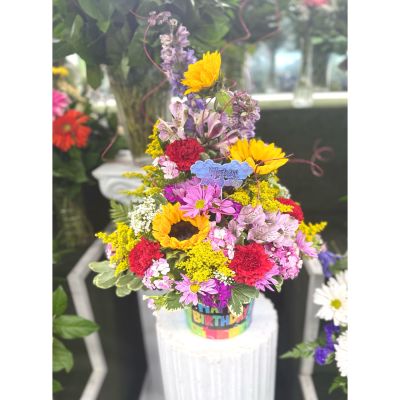 DiBella Flowers & Gifts Las Vegas - It’s Yo Birthday Arrangement In the Cooler