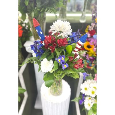 DiBella Flowers & Gifts Las Vegas - Fireworks Fun Arrangement In the Cooler 