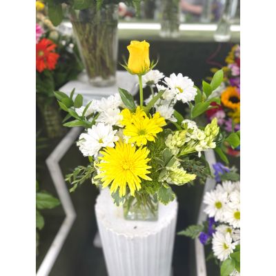 DiBella Flowers & Gifts Las Vegas - Sweet Sunshine Arrangement In the Cooler