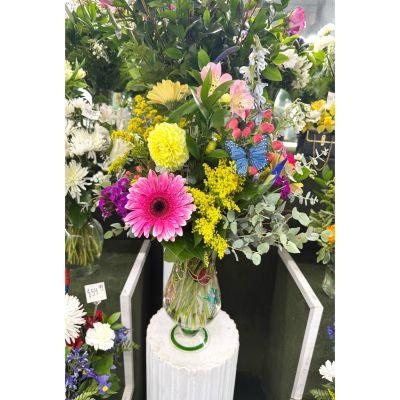 DiBella Flowers & Gifts Las Vegas - Butterfly Daydream Arrangement In the Cooler