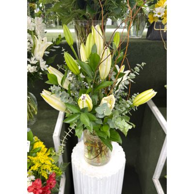 DiBella Flowers & Gifts Las Vegas - Petal Mischief Arrangement In the Cooler