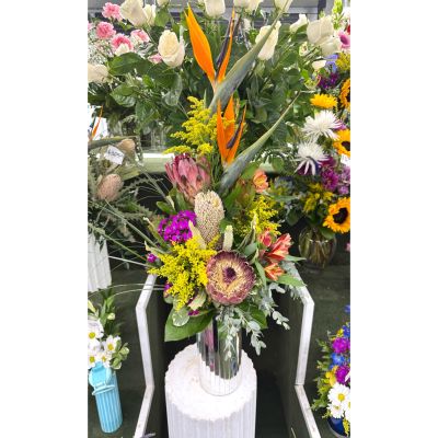 DiBella Flowers & Gifts Las Vegas - Tropical Paradise Arrangement In the Cooler