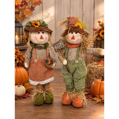 Annie and Pete Scarecrow Decorations  Addon