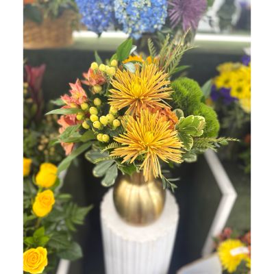 DiBella Flowers & Gifts Las Vegas - Growing Gold Arrangement In the Cooler 