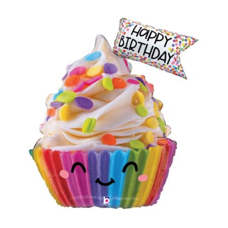 DiBella Flowers & Gifts Las Vegas - Sweeten their celebration with a 31-inch cupcake-shaped birthday Mylar balloon from DiBella Flowers and Gifts in Las Vegas. Pair with flowers or gifts!
