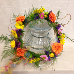 Relles Florist Sacramento - A beautiful halo piece, full of color!