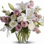Superior Florist Ltd New York - The "Isn't It Romantic Bouquet" is a charming arrangement presented in a ginger jar, featuring whites and soft pinks. This delicate and romantic bouquet is thoughtfully crafted to create a visually appealing and graceful display. With the option for same-day flower delivery, you can promptly share this romantic and elegant arrangement for various occasions. Whether it's to express love, celebrate a special moment, or convey a sense of romance, the "Isn't It Romantic Bouquet" adds a touch of softness and beauty to your gesture. The combination of whites and soft pinks creates a harmonious and timeless bouquet, perfect for those who appreciate romantic and classic floral arrangements.






