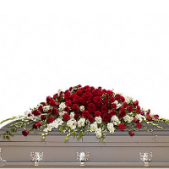 Superior Florist Ltd New York - The Garden of Grandeur Casket Spray is a breathtaking and grand arrangement designed to adorn the casket with beauty and splendor. This casket spray features a lavish display of flowers in a variety of colors, creating a visually stunning and luxurious tribute. The carefully selected blooms come together to form an expansive and elegant arrangement, conveying sentiments of love, admiration, and remembrance. The Garden of Grandeur Casket Spray serves as a majestic expression of condolences, offering a grand and fitting farewell to a loved one. Its opulent design and rich color palette provide a stunning tribute, creating a lasting and memorable impression during moments of grief and reflection.






