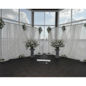 Superior Florist Ltd New York - Panels of fabric to frame your ceremony.